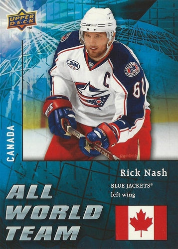 #AW39 Rick Nash - Columbus Blue Jackets - 2009-10 Upper Deck - All World Team Hockey