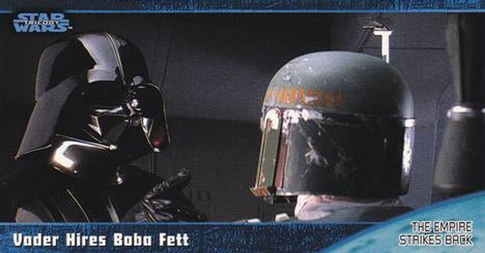 #39 Vader hires Boba Fett - 1997 Topps Widevision Star Wars Trilogy