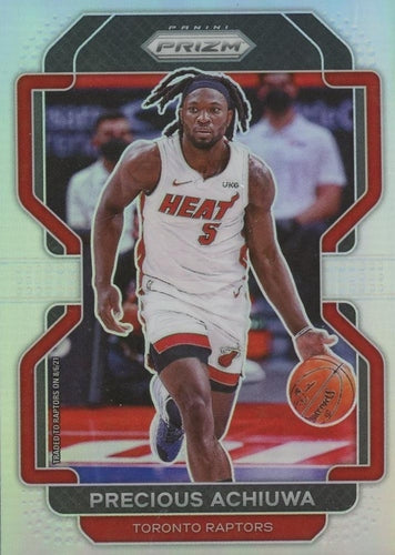 #39 Precious Achiuwa - Toronto Raptors - 2021-22 Panini Prizm - Silver Basketball