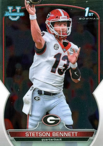 #39 Stetson Bennett - Georgia Bulldogs - 2022 Bowman Chrome University Football