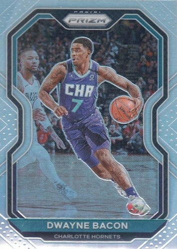 #39 Dwayne Bacon - Charlotte Hornets - 2020-21 Panini Prizm - Silver Prizms Basketball