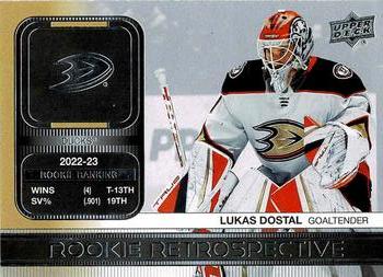 #RR-3 Lukas Dostal - Anaheim Ducks - 2023-24 Upper Deck - Rookie Retrospective Hockey