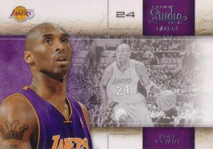 #3 Kobe Bryant - Los Angeles Lakers - 2009-10 Panini Studio Basketball