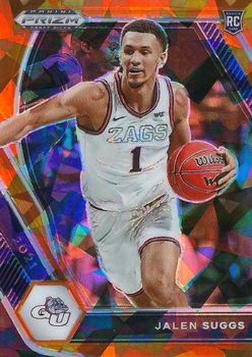 #3 Jalen Suggs - Gonzaga Bulldogs - 2021 Panini Prizm Draft Picks - Orange Ice Basketball