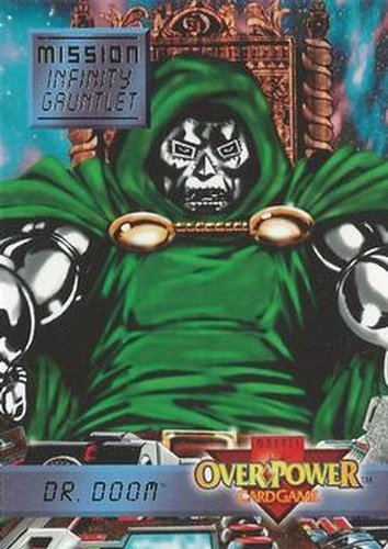 #3 Dr. Doom - "Time" - 1997 Fleer Spider-Man - Marvel OverPower Mission Infinity Gauntlet