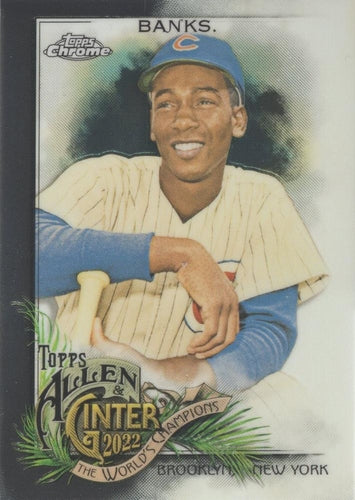 #3 Ernie Banks - Chicago Cubs - 2022 Topps Allen & Ginter Chrome Baseball