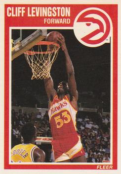 #3 Cliff Levingston - Atlanta Hawks - 1989-90 Fleer Basketball