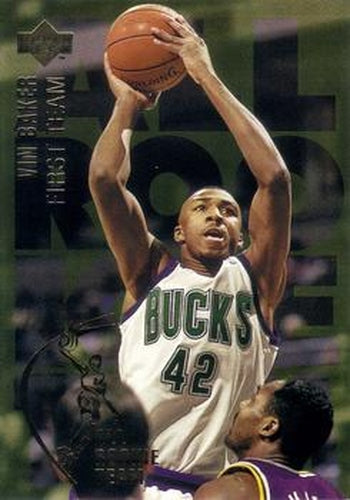 #3 Vin Baker - Milwaukee Bucks - 1994-95 Upper Deck Basketball