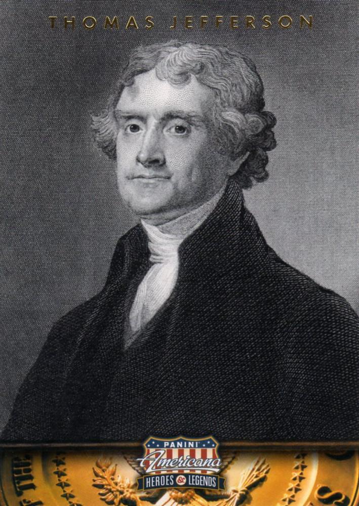 #3 Thomas Jefferson - 2012 Panini Americana Heroes & Legends