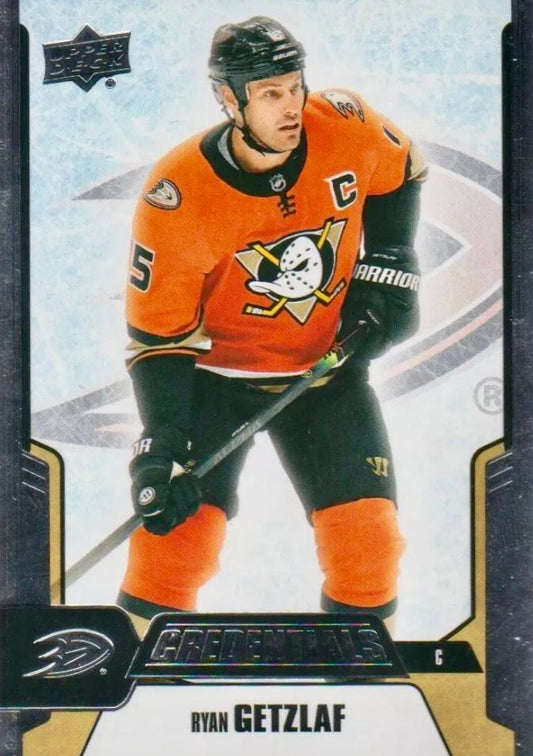 #3 Ryan Getzlaf - Anaheim Ducks - 2019-20 Upper Deck Credentials Hockey