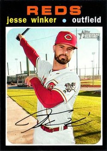 #3 Jesse Winker - Cincinnati Reds - 2020 Topps Heritage Baseball