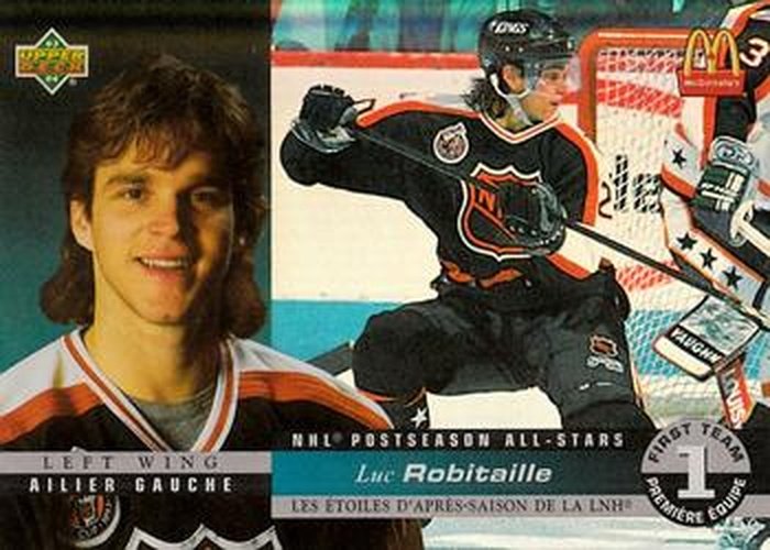#McH-03 Luc Robitaille - Los Angeles Kings - 1993-94 Upper Deck McDonald's NHL All-Stars - Postseason Holograms Hockey