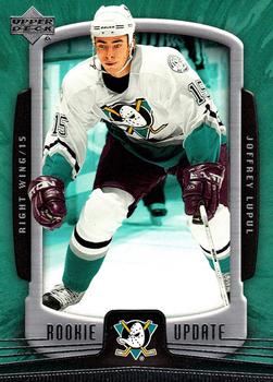 #3 Joffrey Lupul - Anaheim Mighty Ducks - 2005-06 Upper Deck Rookie Update Hockey