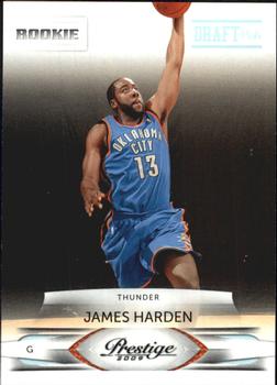 #153 James Harden - Oklahoma City Thunder - 2009-10 Panini Prestige - Draft Picks Light Blue Basketball