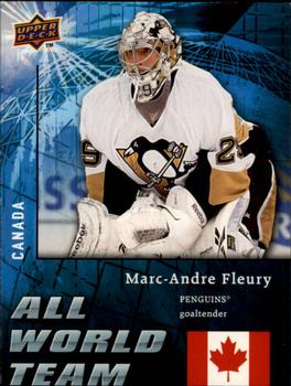 #AW3 Marc-Andre Fleury - Pittsburgh Penguins - 2009-10 Upper Deck - All World Team Hockey