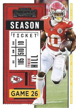 #3 Tyreek Hill - Kansas City Chiefs - 2020 Panini Contenders Football