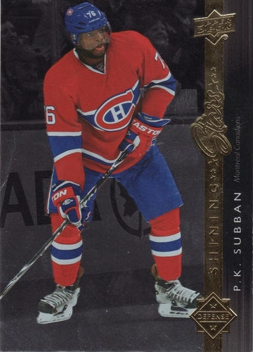 #SS-3 P.K. Subban - Montreal Canadiens - 2014-15 Upper Deck - Shining Stars Hockey