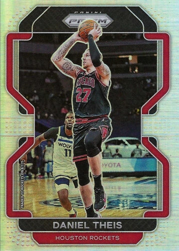 #3 Daniel Theis - Houston Rockets - 2021-22 Panini Prizm - Silver Basketball