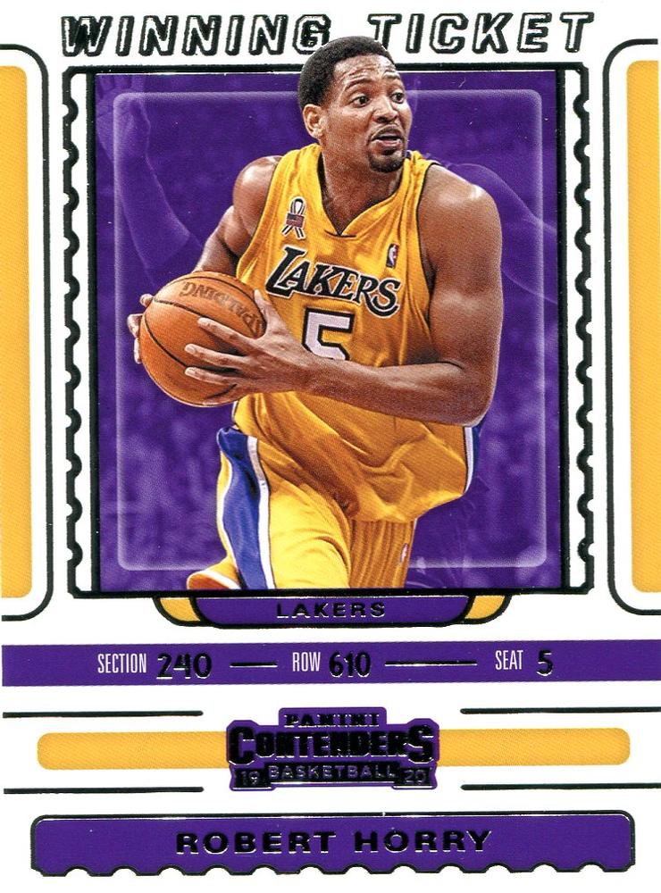 #3 Robert Horry - Los Angeles Lakers - 2019-20 Panini Contenders - Winning Ticket Basketball