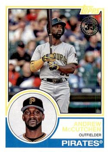 #83-3 Andrew McCutchen - Pittsburgh Pirates - 2018 Topps - 1983 Topps Baseball 35th Anniversary Baseball
