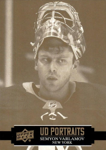 #P-3 Semyon Varlamov - New York Islanders - 2021-22 Upper Deck - UD Portraits Hockey