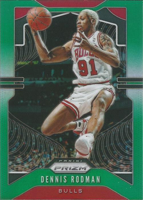 #3 Dennis Rodman - Chicago Bulls - 2019-20 Panini Prizm - Prizms Green Basketball