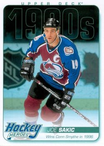 #HH55 Joe Sakic - Colorado Avalanche - 2011-15 Upper Deck - Hockey Heroes
