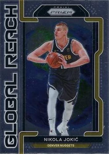 #3 Nikola Jokic - Denver Nuggets - 2021-22 Panini Prizm - Global Reach Basketball