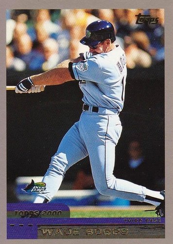 #3 Wade Boggs - Tampa Bay Devil Rays - 2000 Topps Baseball