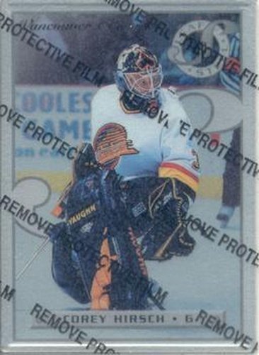#3 Corey Hirsch - Vancouver Canucks - 1996-97 Leaf Preferred - Steel Hockey