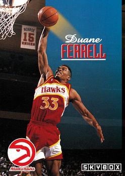 #3 Duane Ferrell - Atlanta Hawks - 1992-93 SkyBox Basketball