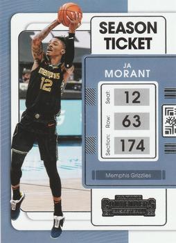 #3 Ja Morant - Memphis Grizzlies - 2021-22 Panini Contenders Basketball