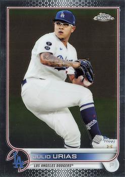 #3 Julio Urias - Los Angeles Dodgers - 2022 Topps Chrome Baseball