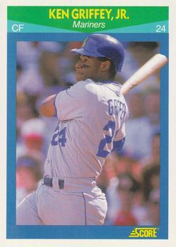 #3 Ken Griffey Jr. - Seattle Mariners - 1990 Score Rising Stars Baseball