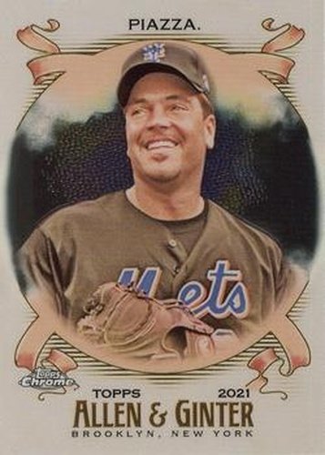 #3 Mike Piazza - New York Mets - 2021 Topps Allen & Ginter Chrome Baseball