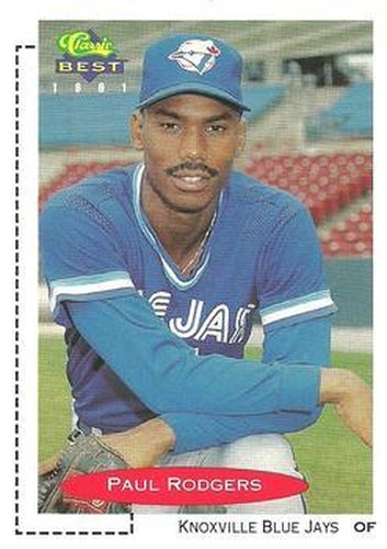 #3 Paul Rodgers - Knoxville Blue Jays - 1991 Classic Best Baseball