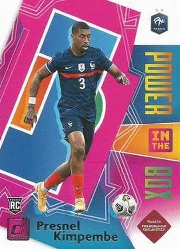 #3 Presnel Kimpembe - France - 2021-22 Donruss Road to FIFA World Cup Qatar 2022 - Power in the Box Soccer