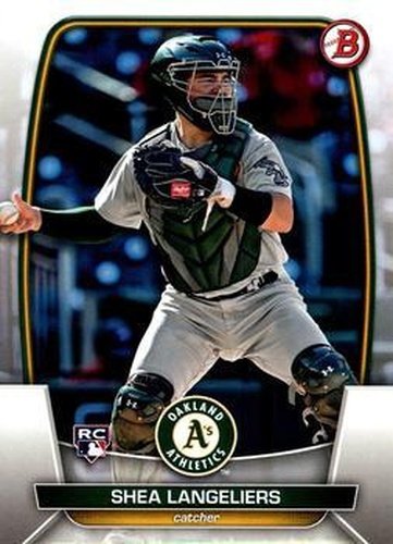 #3 Shea Langeliers - Oakland Athletics - 2023 Bowman Baseball