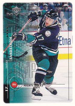 #3 Tomas Sandstrom - Anaheim Mighty Ducks - 1998-99 Upper Deck MVP Hockey