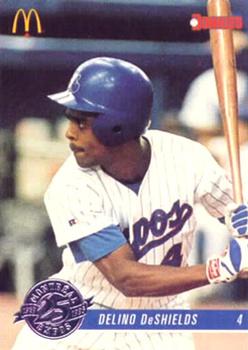 #3 Delino DeShields - Montreal Expos - 1993 Donruss McDonald's Montreal Expos 25th Anniversary Baseball