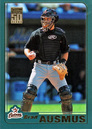 #T3 Brad Ausmus - Houston Astros - 2001 Topps Traded & Rookies Baseball