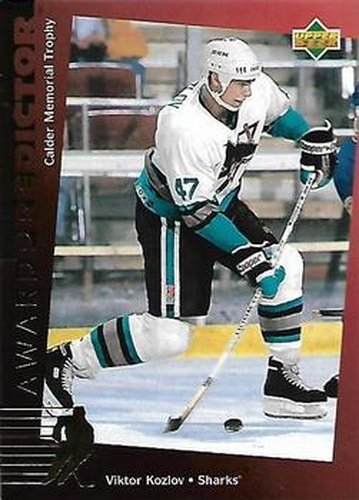 #C3 Viktor Kozlov - San Jose Sharks - 1994-95 Upper Deck - Predictors Canadian Gold Exchange Hockey