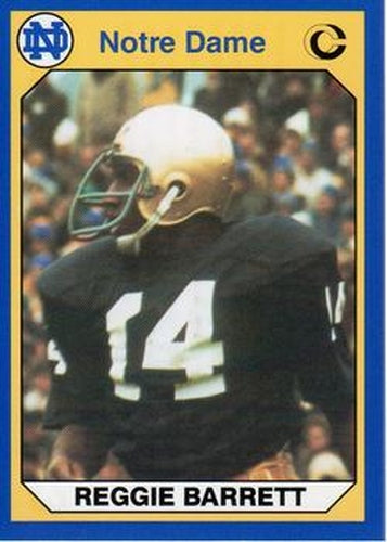 #3 Reggie Barrett - Notre Dame Fighting Irish - 1990 Collegiate Collection Notre Dame Football