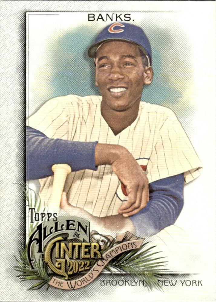 #3 Ernie Banks - Chicago Cubs - 2022 Topps Allen & Ginter Baseball