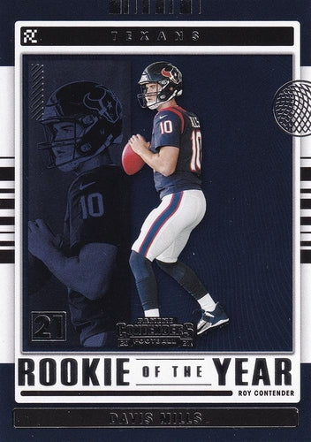 #ROY-DMI Davis Mills - Houston Texans - 2021 Panini Contenders - Rookie of the Year Contenders Football