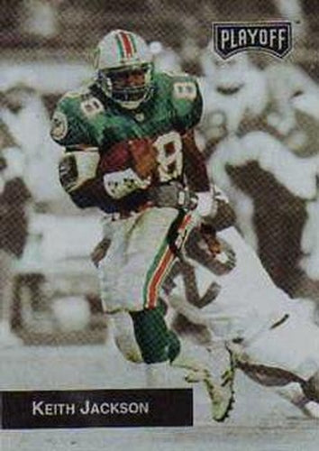 #3 Keith Jackson - Miami Dolphins - 1993 Playoff Football