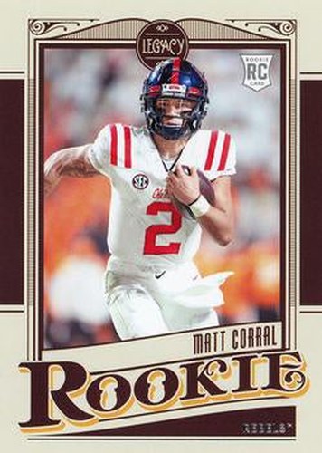 #3 Matt Corral - Ole Miss Rebels - 2022 Panini Chronicles Draft Picks - Legacy Rookies Football