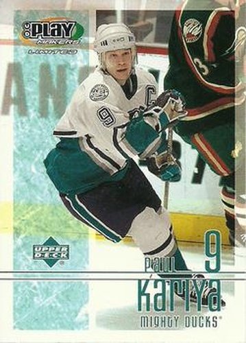 #3 Paul Kariya - Anaheim Mighty Ducks - 2001-02 Upper Deck Playmakers Hockey