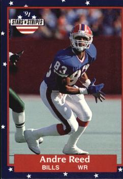 #3 Andre Reed - Buffalo Bills - 1991 Fleer Stars 'n Stripes Football