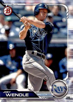 #3 Joey Wendle - Tampa Bay Rays - 2019 Bowman Baseball